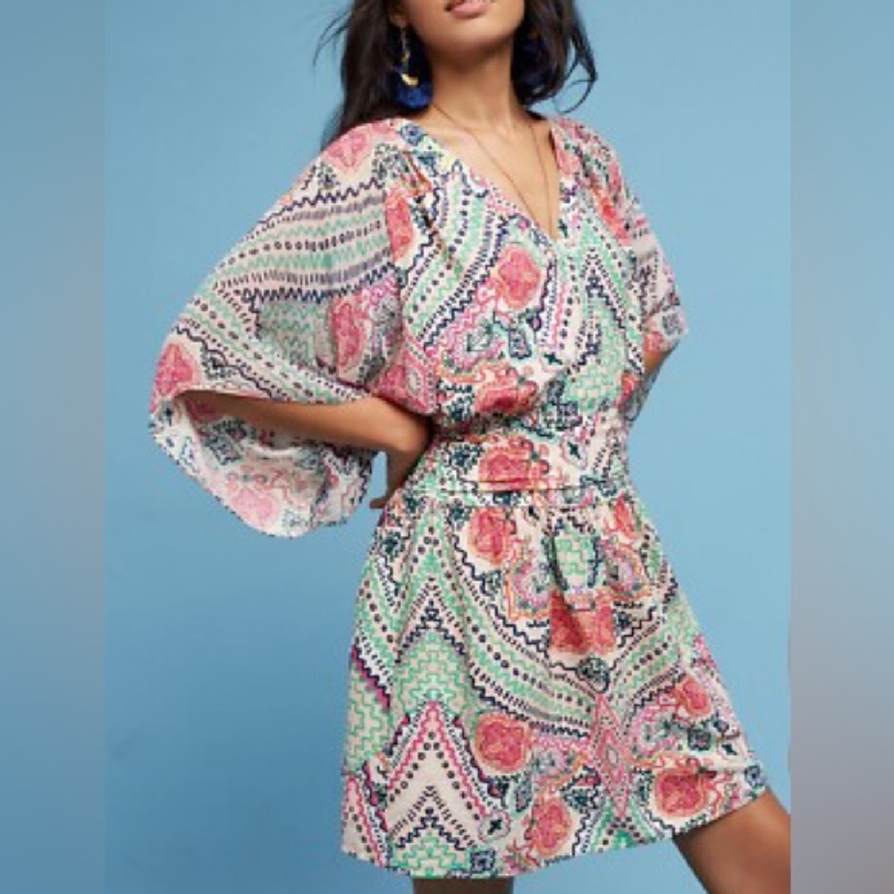 Maeve Anthropologie Siya Kimono Dress Size 4P